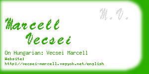 marcell vecsei business card